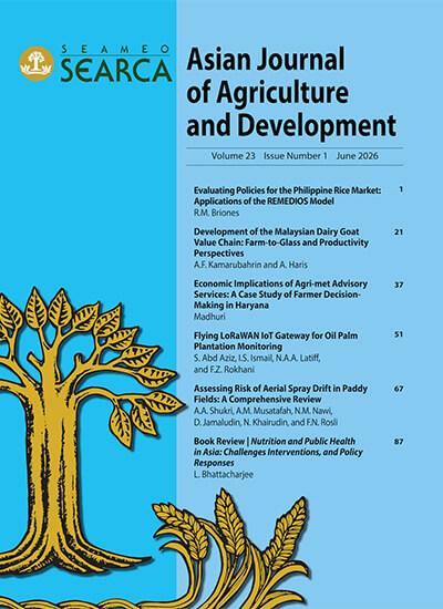 Ajad AJAD - Asian Journal of Agriculture and Development